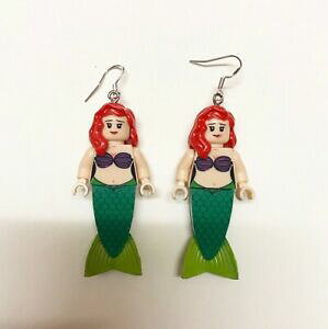 yzWG[EANZT[ g}[Ch~jtBMACOtbNX^[OVo[COla sirenetta minifigura orecchini con ganci orecchino argento sterling