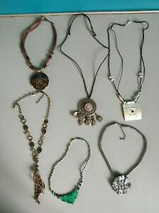 �y���������z�W���G���[�E�A�N�Z�T���[ ���B���e�[�W���f�B�[�X�l�b�N���X�t�@���^�W�[�Z�b�gset di 6 vecchio collane donne vintage fantasia n1