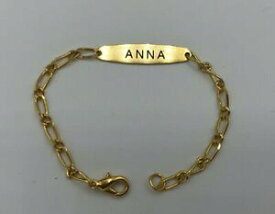 【送料無料】ジュエリー・アクセサリー ノーブルアンナゴールドメッキブレスレットブレスレットnobile bracciale anna placcato oro nome bracciale regalo