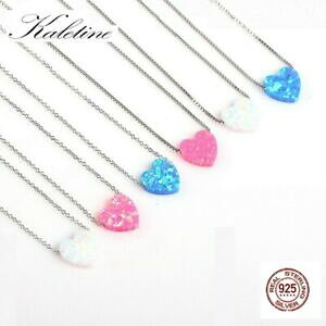 yzWG[EANZT[ n[gIp[Vo[NX}Xv[gy_glbNXcollana con ciondolo a forma di cuore opale argento 925 regalo di natale per la sua moglie