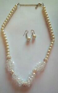 yzWG[EANZT[ lbNXCOACfANX}Xv[gcollana e orecchini perle bianche sposa idea regalo donna regalo natale