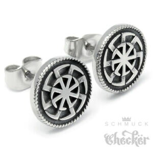 yzWG[EANZT[ X@{^COCXeXX`[Vo[YCOslava sonnenrad orecchini a bottone 316l in acciaio inox argento orecchini da uomo rega