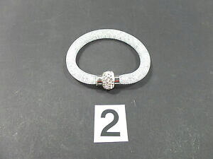 【送料無料】ジュエリー・アクセサリー ラインストーンスターダストファッションホワイトスターダストブレスレットbraccialetto stardust bianco con strasspolvere di stella moda 2