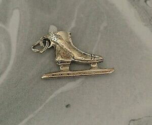 yzWG[EANZT[ u[cVo[X^[OBe[WACXXP[g`[charm pattinaggio sul ghiaccio boot argento sterling vintage 1350j