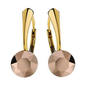 yzWG[EANZT[ Vo[X^[OS[hbLCO[YS[hXtXL[NX^R925 argento sterling orecchini placcato oro * oro rosa * cristalli di swarovs