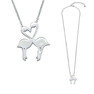 yzWG[EANZT[ Vo[X^[OlbNXt~Sn[gy_gargento sterling collana wflamingo ciondolo a cuore