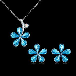 yzWG[EANZT[ lbNXy_gCOV[YXtXL[v`ibLdonna collana ciondolo orecchini serie swarovski element placcato platino regalo