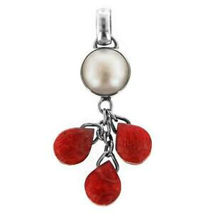 �y���������z�W���G���[�E�A�N�Z�T���[ ���C�h���b�h�R�[�����p�[���e�B�A�h���b�v�X�^�[�����O�V���o�[�y���_���g4cm fatto perle corallo rosso teardrops 925 pendente argento sterling