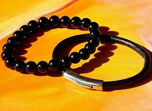yzWG[EANZT[ YEBYWFXg[uXbgubNU[AQ[gZbgi`r[Yda uomodonna 8mm gemstone bracciale con perline setnaturale agata nero a