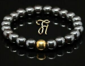 yzWG[EANZT[ w}^CgX^[OVo[S[huXbguXbgp[uXbgematite 925er sterling argento dorato bracciale bracelet perle bracciale 8mm