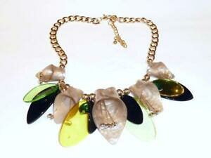 【送料無料】ジュエリー・アクセサリー ネックレスベージュbold collana grande stilizzato marmorizzato beige fiori t126