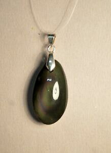 �y���������z�W���G���[�E�A�N�Z�T���[ �y���f���e�B�t�G���I�u�V�f�B�G���k�I�G�C���Z���X�e�f�����L�V�Npendentif en obsidienne oeil celeste du mexique 33x19mm ?il