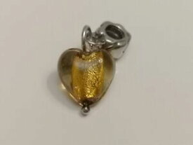 【送料無料】ジュエリー・アクセサリー スターリングハートシルバームラーノグラスペンダントmurano glass pendente in argento sterling cuore