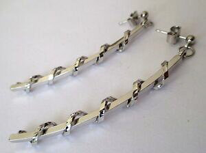 yzWG[EANZT[ u[NhCyZN[A[WFgy_gWbhgrW[boucles doreilles percees couleur argent pendante rigide bijou retro 604