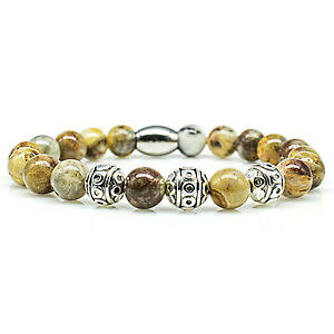 yzWG[EANZT[ AK^uXbguXbgp[r[YuXbgVo[{[XeXX`[agata braccialetto bracelet perle bracciale beads sfera argento 8mm in a