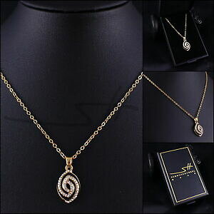 yzWG[EANZT[ lbNXCG[S[h`F[RNX^XtXL[P[Xcollana regalo ellisse, catena donna giallooro, swarovski R cristalli, in astuccio