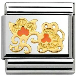 �y���������z�W���G���[�E�A�N�Z�T���[ �m�~�l�[�g�N���V�b�N�J�V�~�A�t�����[�o�b�h�S�[���h�I�����W��nomination classic cashmere fiore buds linkoroarancione rif 03028119 �� 2500