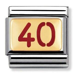 �y���������z�W���G���[�E�A�N�Z�T���[ �m�~�l�[�g�N���V�b�N�S�[���h���b�Z�[�W�|�[�����h���b�h�`���[����nomination classic oro smalto messaggi rosso 40 charm 03023046 rrp �� 2500