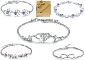 yzWG[EANZT[ ?n[guXbgt[N[o[uCtBjeBVo[?? cuore bracciale fiore quadrifoglio love infinity argento 925 donne regali ?