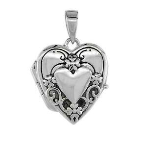 yzWG[EANZT[ X^[OVo[p[tFNgn[g_Iy_gC^AP[Xargento sterling perfetto qualita cuore medaglione pendente,18 italia astuccio