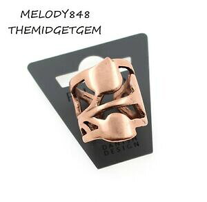 yzWG[EANZT[ ChOTCYtbgpeBin[gxpilgrim ampio anello taglia 56 o, p piatto in rame ossidato patina cuore foglia nuovo con etichetta