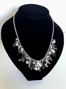 �y���������z�W���G���[�E�A�N�Z�T���[ �����|�b�v�R���A�[�~�����O�u�����b�N�A�����^���A���W�����e�y���G�X�g���Xlollipops collier milong breloque en metal argente perles et strass