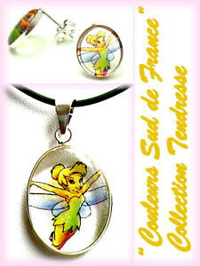 yzWG[EANZT[ prW[Gt@yfeBtu[NhCWtB[N[VFparure bijou enfant pendentif boucles doreilles resine fee clochette