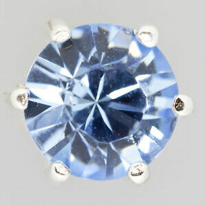 yzWG[EANZT[ Vo[CgTt@CA{^CO925 argento orecchini a bottone light sapphire