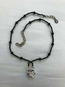yzWG[EANZT[ ubNXtXL[lbNXzCgy_gcollana swarovski nera con pendente bianco
