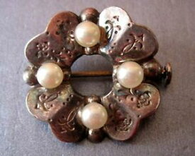 【送料無料】ジュエリー・アクセサリー アンシエンヌアルジャンテエペルズヴィンテージビジューnuova inserzionebroche ancienne argente et perles 19501960 bijoux vintage