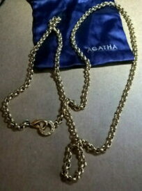 【送料無料】ジュエリー・アクセサリー コリアーロンジュチェインメイルズジャセロンドレアガターcollier longue chaine mailles jaseron doree agatha