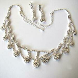 yzWG[EANZT[ p[lbNXCOVo[J[zCgWRparure donna collana e orecchini colore argento con zirconi bianchi 74 z