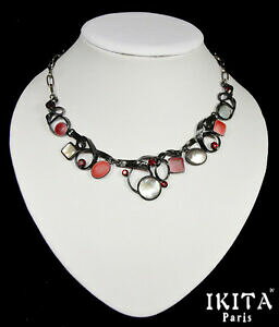 yzWG[EANZT[ OWA[Xe[gglbNXRA[pGi^}U[Iup[lusso statement catena collana collier ikita parigi smalto metallo madreperla