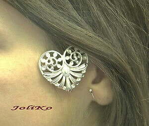 yzWG[EANZT[ WRCOC[JtCOI[NAWFgPgn[gPeBbNjoliko orecchini ear cuff earring ohrklemme argento pl celtic cuore keltic 