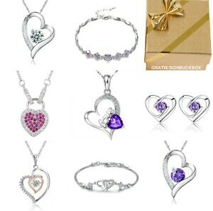 yzWG[EANZT[ n[g`F[?Vo[uXbgy_glbNX`F[catena cuore ? 925 argento collana ciondolo bracciale da donnacatena donne regali