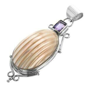 yzWG[EANZT[ }U[Iup[^[{Jo[AWXgX^[OVo[y_g67cm madreperla turbo cover ametista 925 pendente argento sterling