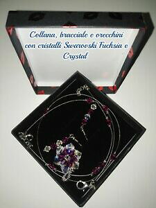 yzWG[EANZT[ XtXL[lbNXuXbgCOcollana, bracciale e orecchini donna swarovski