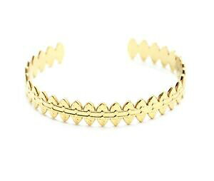 �y���������z�W���G���[�E�A�N�Z�T���[ �u���X���b�g�W�����N�A�x�b�N�N�[�����k�I���@���X�}���e���X�|�C���g�X�A�V�G�h��bc3937f bracelet jonc avec couronne ovales marteles pointus acier dore