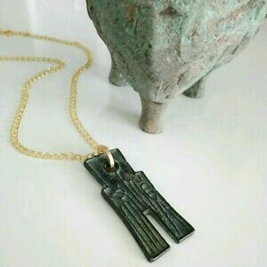 yzWG[EANZT[ y_glbNXcollana fatta a mano con antica moneta cinesi in bronzo come ciondolo