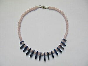 yzWG[EANZT[ RA[sXYNH[c[YA[rW[p[Jh[tFcollier lapis lazuli quartz rose intuition amour bijou perle cadeau femme