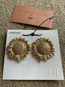 yzWG[EANZT[ Th}X[S[hCOuK[Nbvsandra mansour x hamp;m esaurita grande clip su orecchini in oro girasole blogger