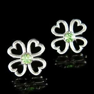 yzWG[EANZT[ N[o[?XtXL[NX^N[o[ACbVCOpgbN4 quadrifoglio ~ san patrizio in swarovski cristallo trifoglio irish orecchini