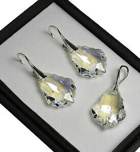 yzWG[EANZT[ XtXL[NX^obN[CgLA[Vo[ZbgCO925 orecchini argentoset realizzato con cristalli swarovski 22mm baroccochiar di lun