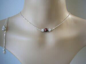 �y���������z�W���G���[�E�A�N�Z�T���[ �u���C�h���C�h�p�[���y���_���g�`�F�[���l�b�N���Xpearl amp; pendente collana catena su sfondo per le donne spose damigelle 44 swdt