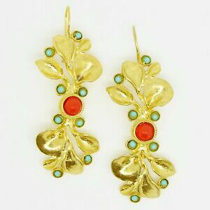 yzWG[EANZT[ ACXbLS[hAQ[gCOnhChIX}orecchini agata aylasplaccato oro semipreziose gemstonehandmade in ottoman s