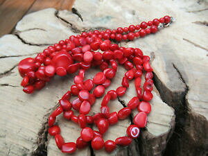 yzWG[EANZT[ bhWFXg[gvXghlbNXred gemstone triple strand collana