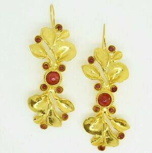 yzWG[EANZT[ ACXbLS[hAQ[gCOnhChIX}orecchini agata aylasplaccato oro semipreziose gemstonehandmade in ottoman s