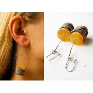 yzWG[EANZT[ RnjbNVo[COuERjbNnMO{^COX^[OCOsuccinico orecchini argento 925 orecchini a bottone pensile 