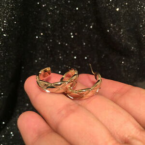 yzWG[EANZT[ COX[NI[OGO[rOS[hbLEFfBOorecchini piccolo creolo anello incisione placcato oro 18k matrimonio g9 d