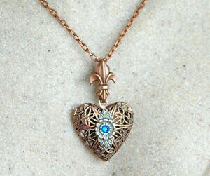 �y���������z�W���G���[�E�A�N�Z�T���[ �l�b�N���X�A���}�Z���s�[�f�B�t���[�U�[�n�[�g���_���I��collana fatta a mano aromaterapia olio essenziale diffusore profumo cuore medaglione